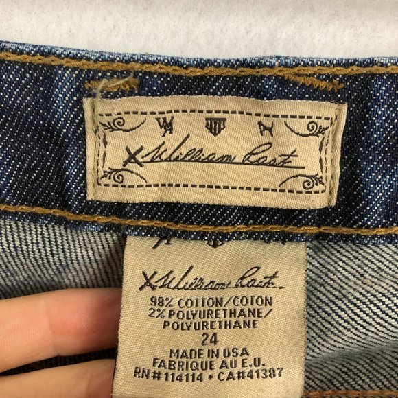 William Rast Women's Size 24 Sadie Straight Leg Medium Wash Blue Denim Jeans - Picture 7 of 9